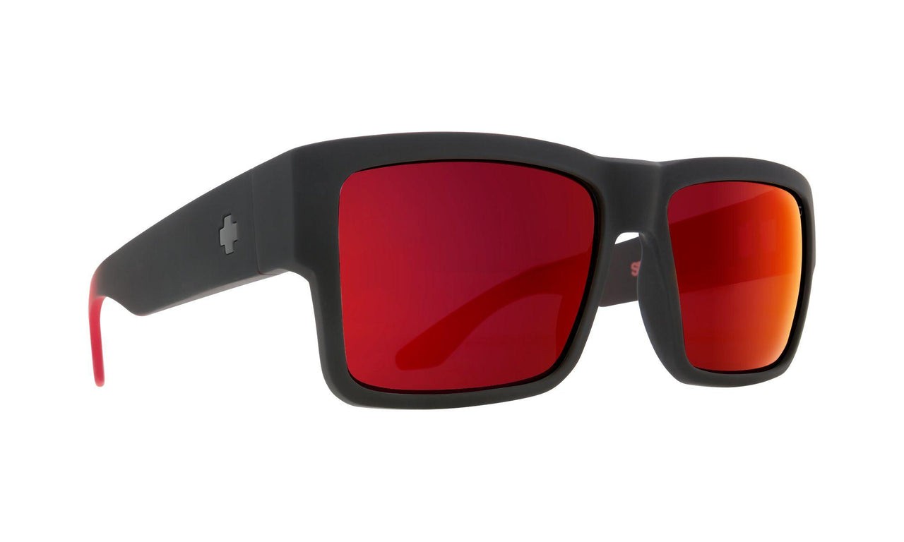 803673 - Soft Matte Black/red Fade - Happy Gray Green with Red Flash
