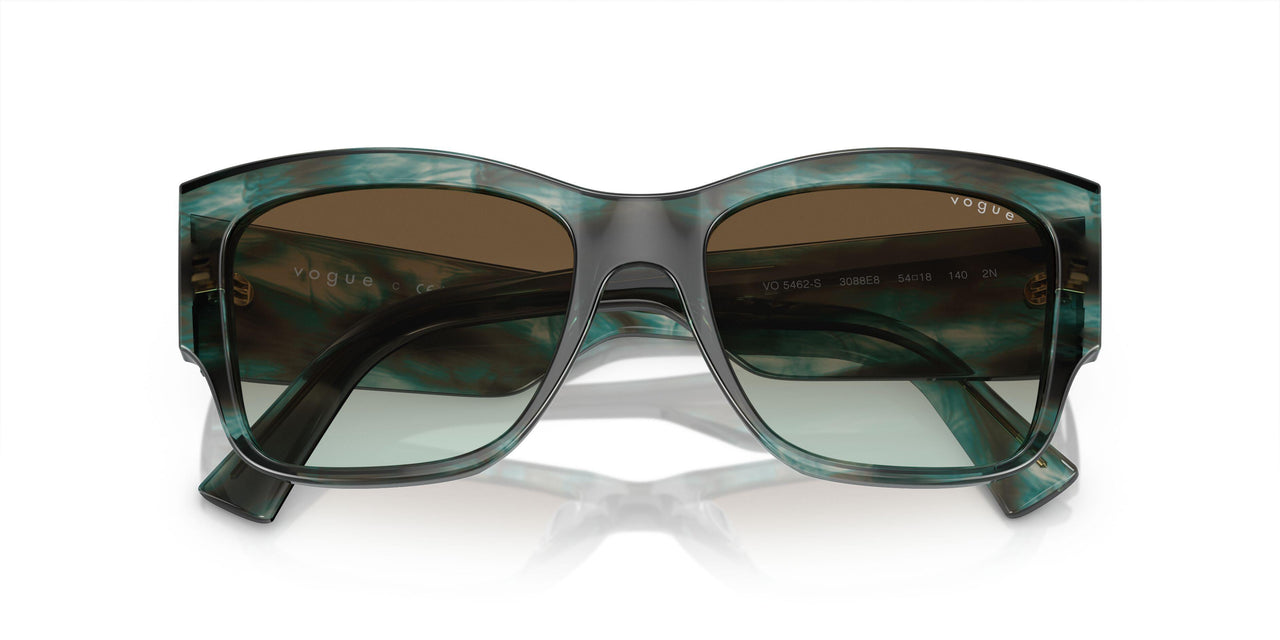3088E8 - Green - Green Gradient Dark Brown