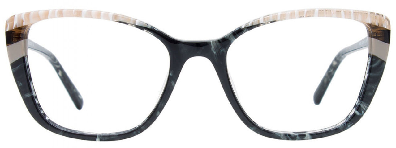 90 - Black & Transparent Marble Black