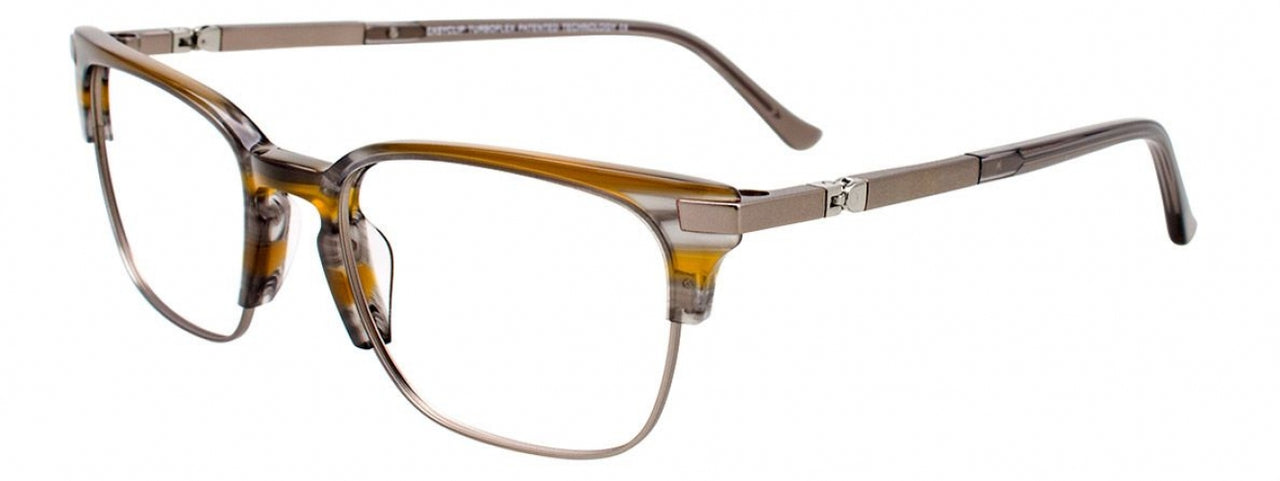 20 - Grey & Amber Marbled & Matt Steel/Matt Steel