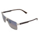 17 - Matte Silver With Brown - Dual Mirror Blue To Silver