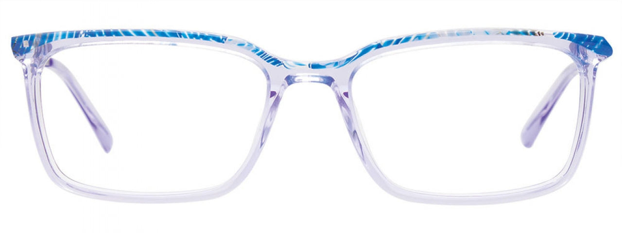 80 - Purple Crystal / Blue Pattern & Purple