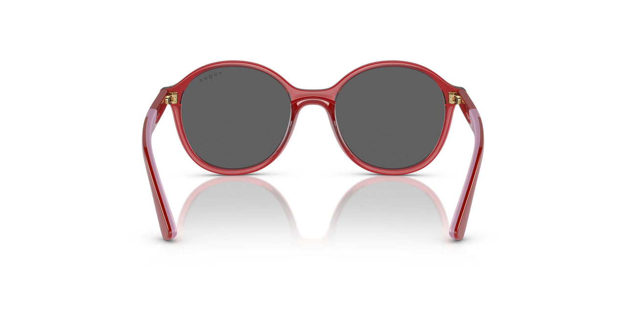 306687 - Transparent Dark Red - Dark grey