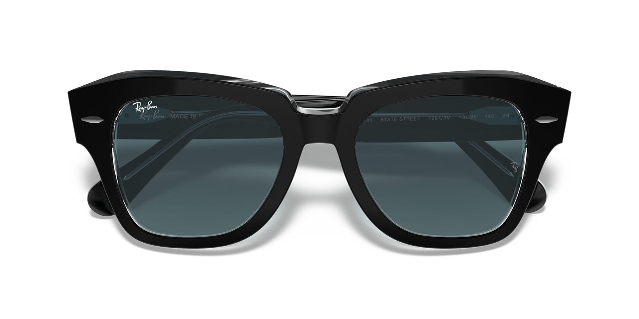 12943M - Black - Blue Gradient Grey