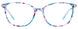 50 - Multicolor Teal & Lilac & Purple/Satin Steel