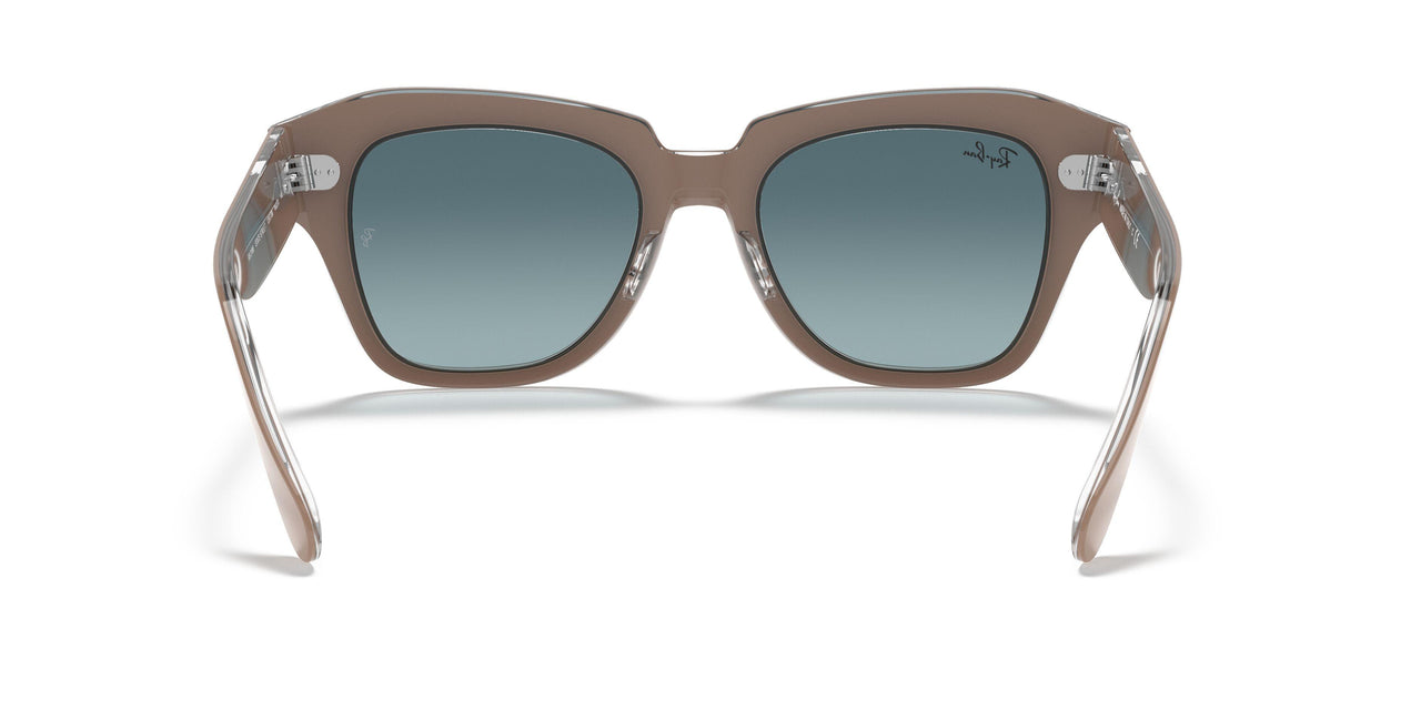 12973M - Beige On Trasparent - Blue Gradient Grey