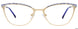 20 - Satin Gold & Mix Patterned Browline