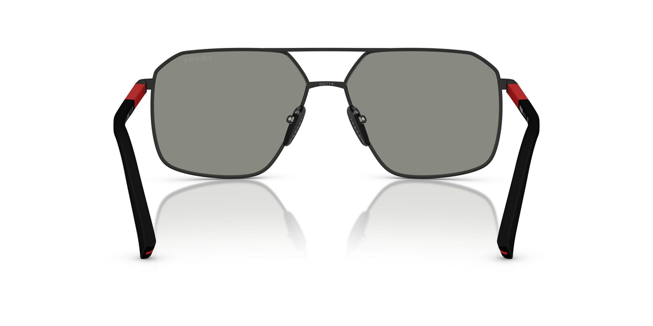 DG008F - Black - Dark Grey Mirror Blue/red