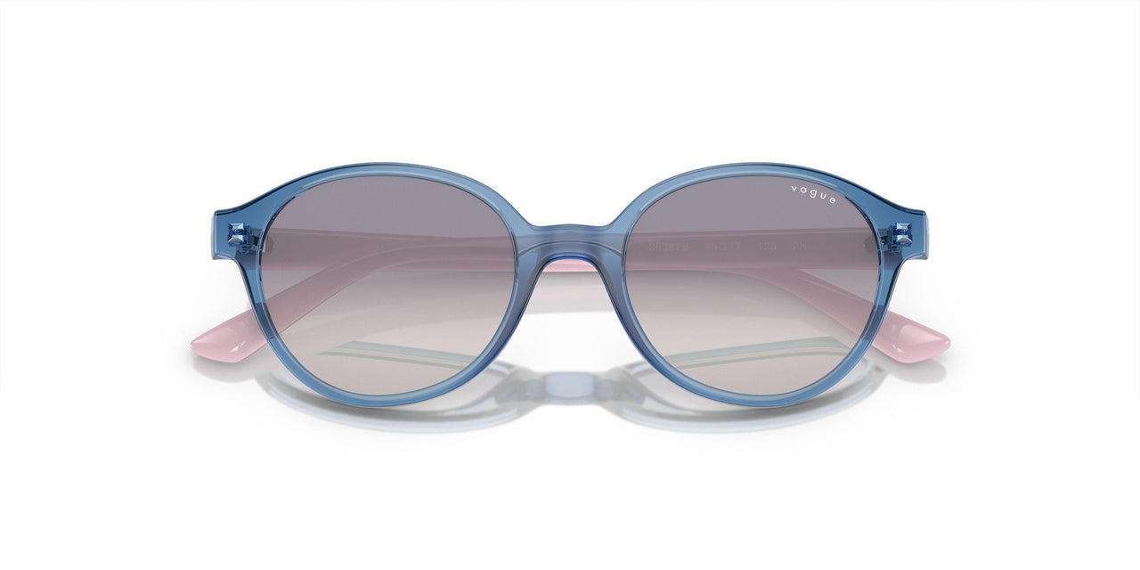 28387B - Blue - Clear Grad Lt Blue Mirr Silver