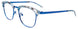 50 - Matt Blue & Marbled Blue & Crystal / Matt Blue