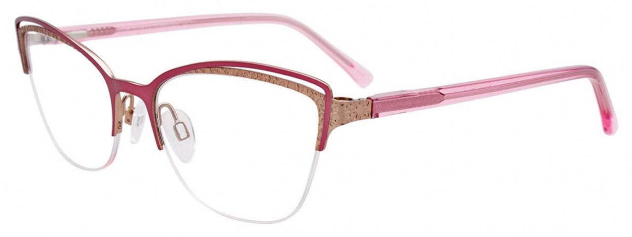 30 - Satin Pink & Light Steel / Pink Crystal