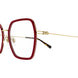 004 - Burgundy/Gold - Transparent