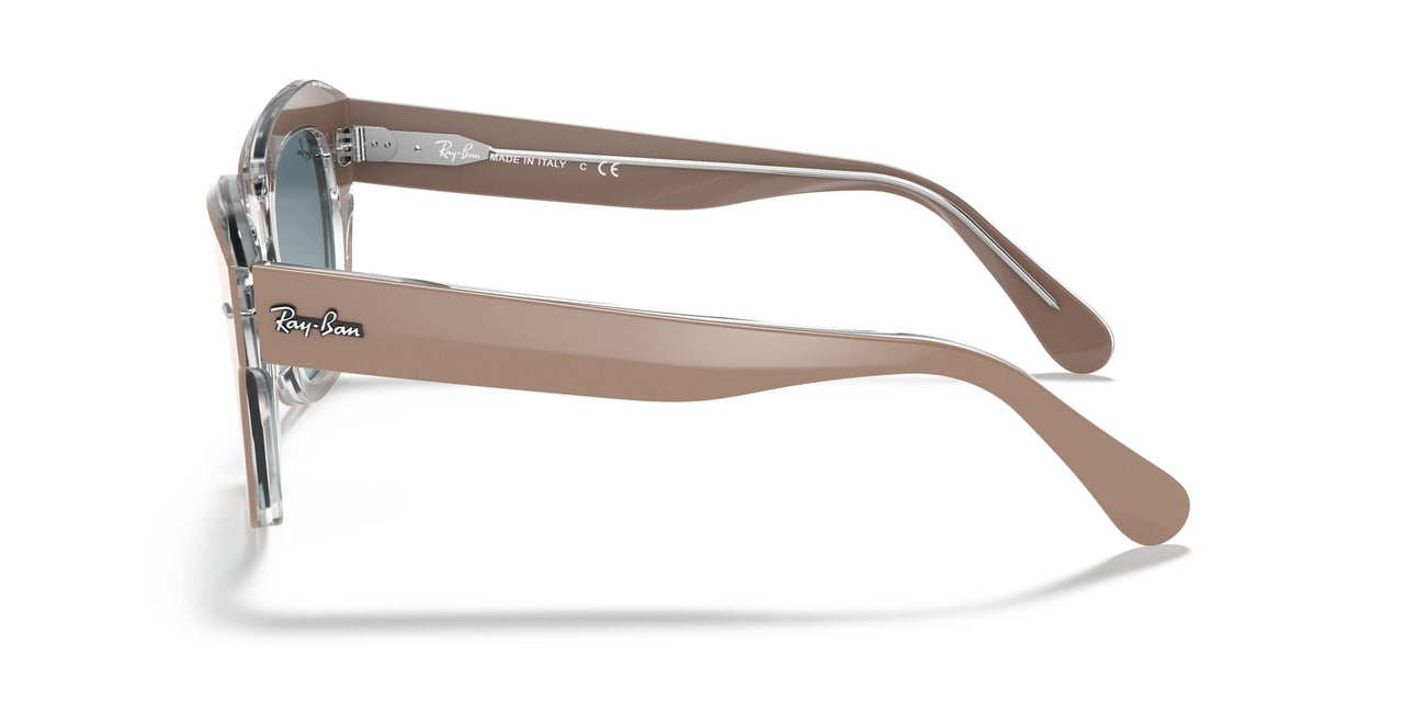 12973M - Beige On Trasparent - Blue Gradient Grey