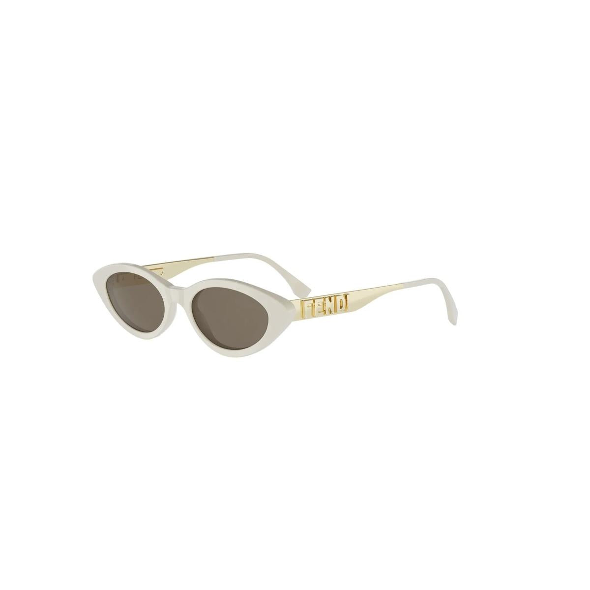 25E - Acetate Shiny White - Brown