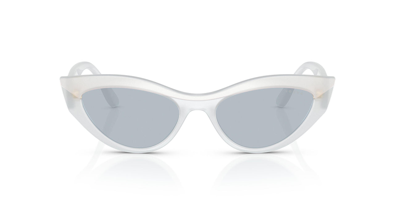 32201U - White - Light Blue Mirror Silver