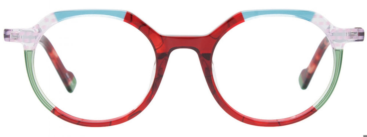 30 - Multicolor Multipattern Red & Teal