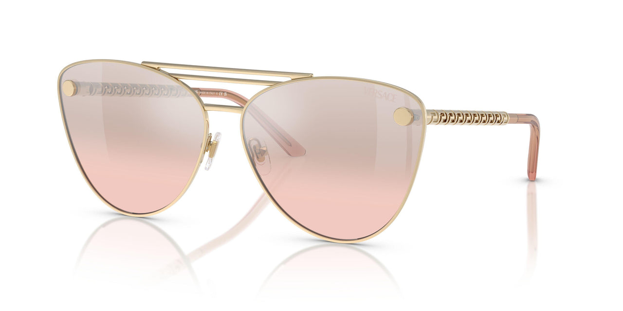 12527E - Gold - Light Pink Mirror Silver