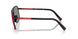 DG008F - Black - Dark Grey Mirror Blue/red