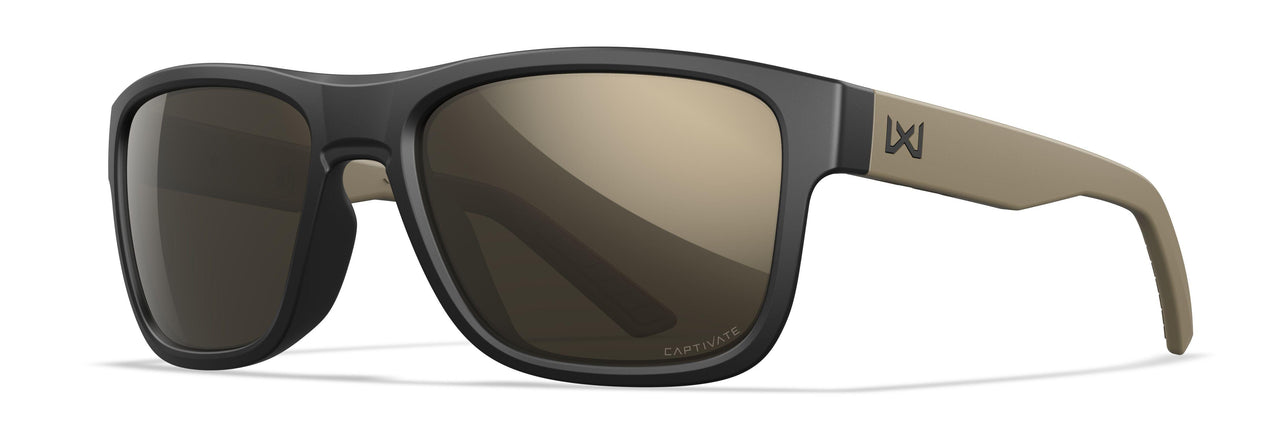 AC6OVN14 Matte Black With Tan / Captivate Non-Polar Tungsten Mirror