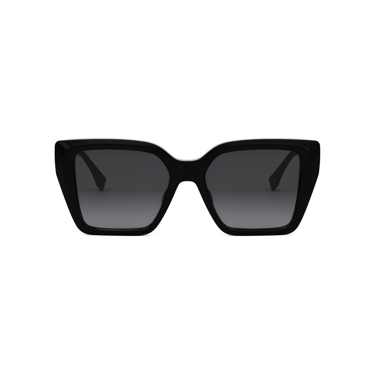 01B - Acetate Shiny Black - Grey Gradient