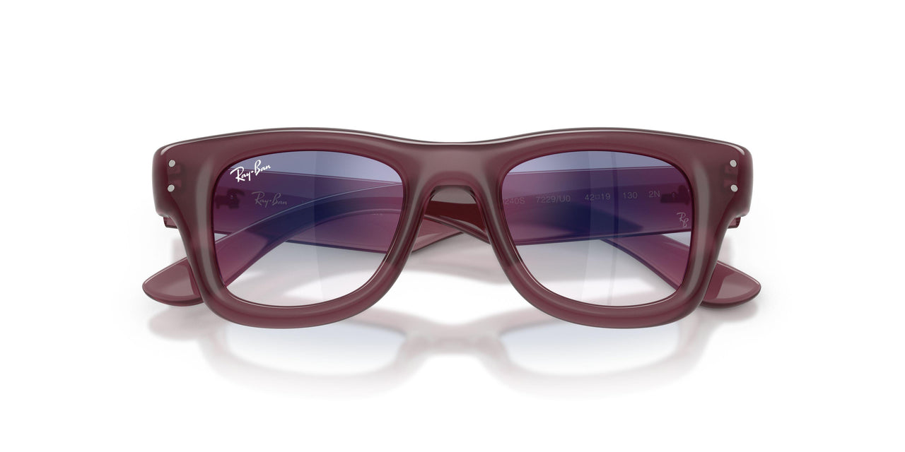 7229U0 - Violet - Clear Gradient Blue Mirror Red