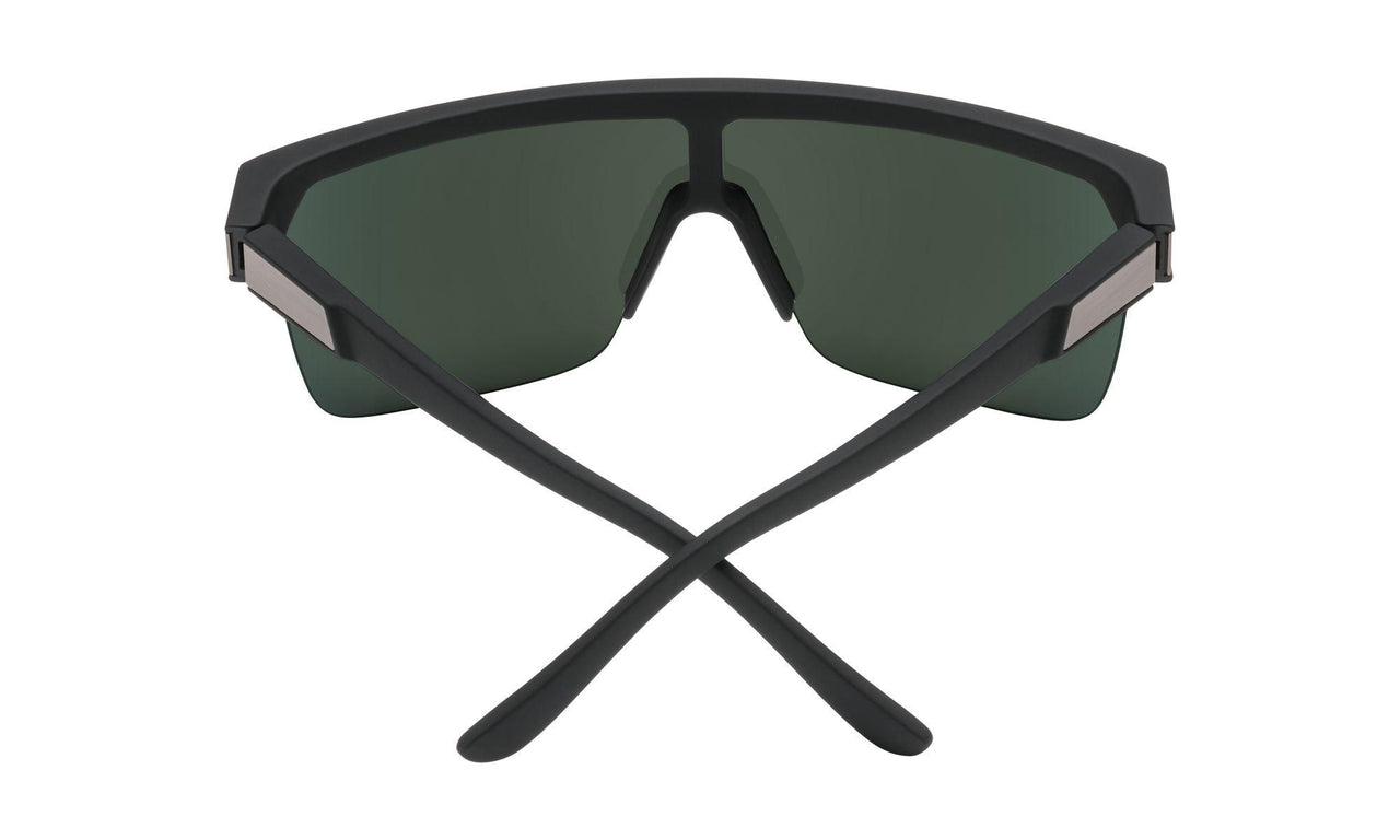 0000077 - Soft Matte Black - Happy Gray Green Polar with Silver Spectra Mirror
