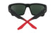 803673 - Soft Matte Black/red Fade - Happy Gray Green with Red Flash