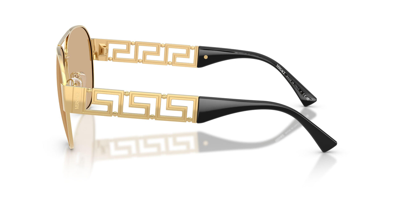 1002D8 - Gold - Light Yellow Mirror Silver Internal