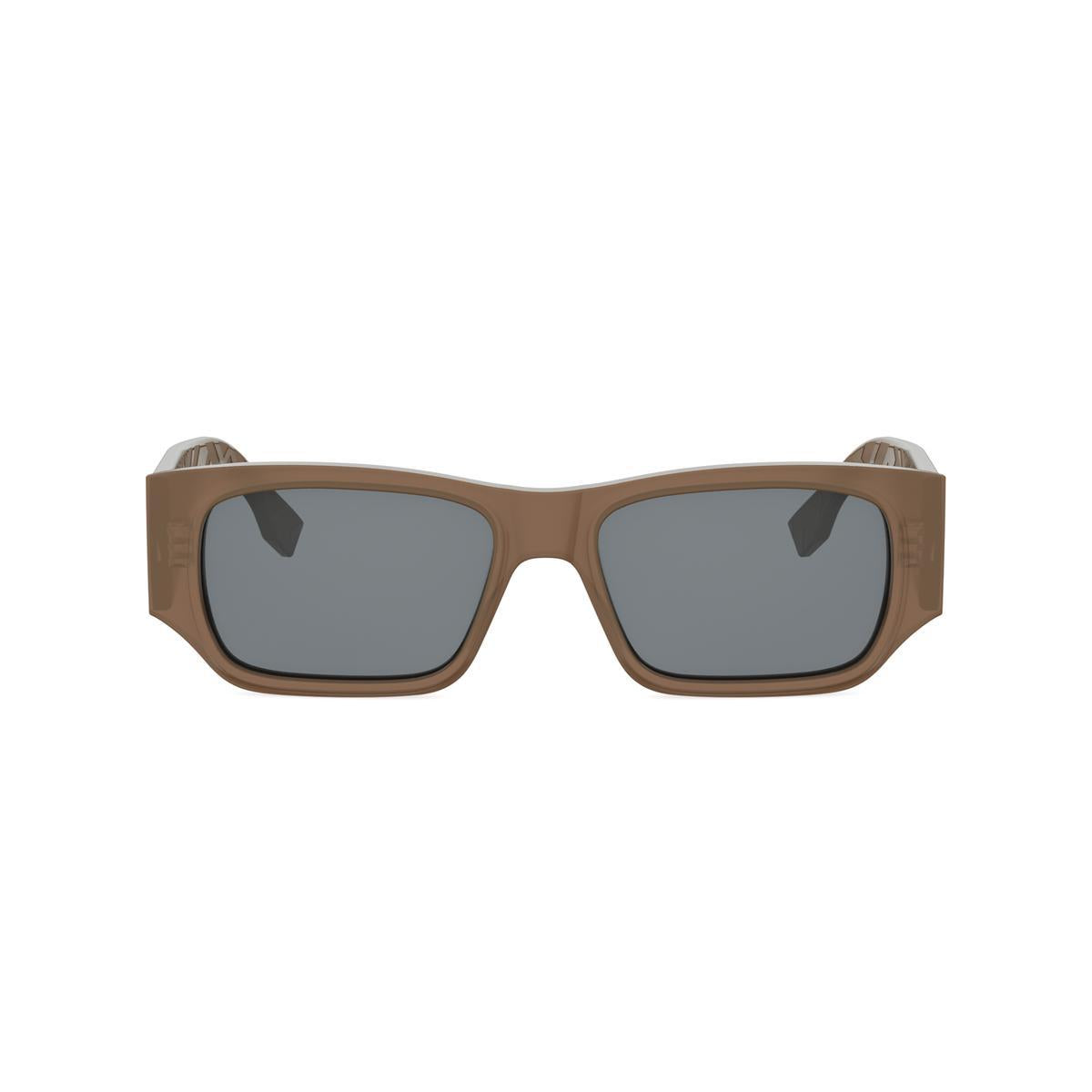 47A - Shiny Beige Sand Transparent - Smoke