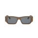 47A - Shiny Beige Sand Transparent - Smoke