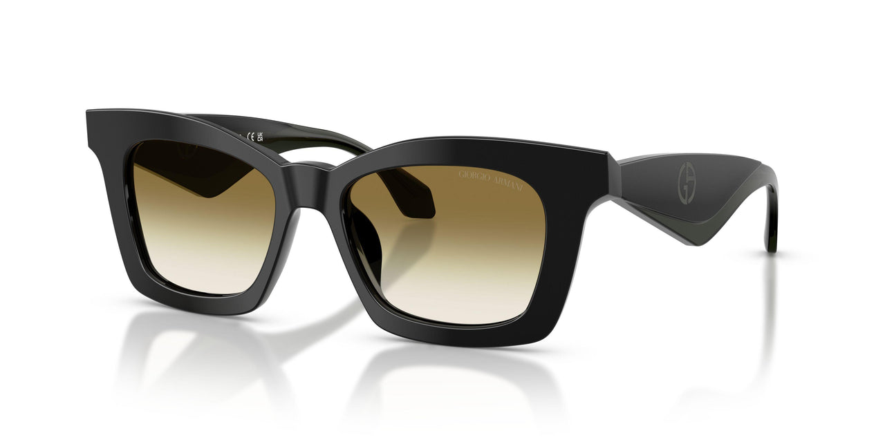 50018E - Black - Clear Gradient Dark Green