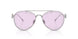 3045Z9 - Silver - Light Violet Tampo Flower Silver