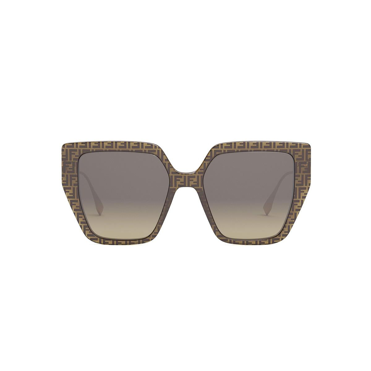 50F - Shiny Milky Brown Ff Acetate - Gradient Brown