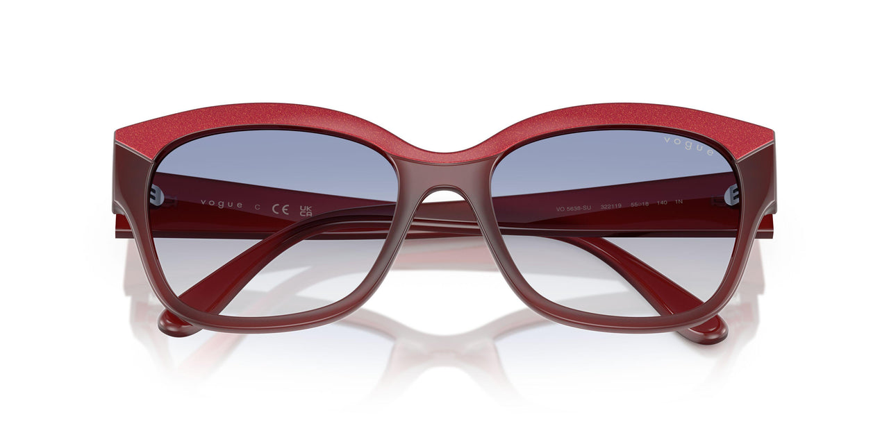 322119 - Red - Clear Gradient Light Blue