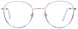 50 - Shiny Pink Gold & Blue Trortoise