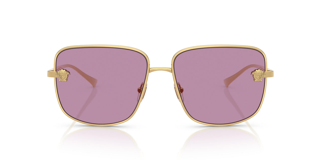 1002AK - Gold - Dark Violet Mirror Silver Int