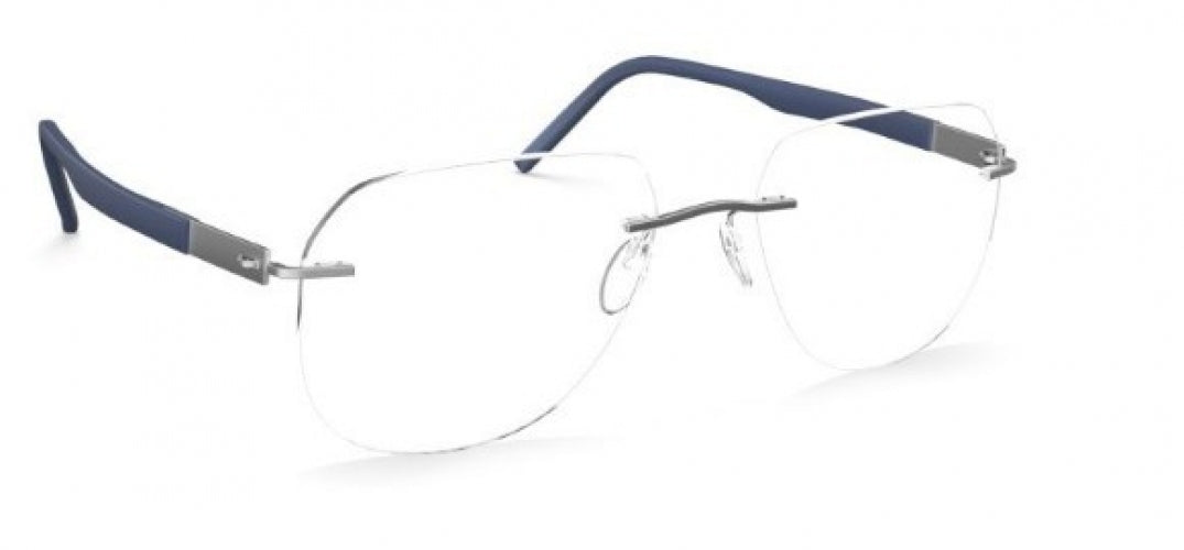 7000 - Rhodium / Navy Blue