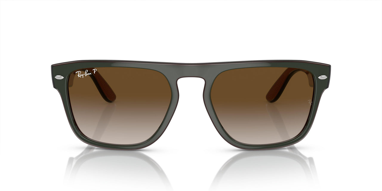 6732T5 - Green & Dark Grey & Transparent Brown - Brown/grey