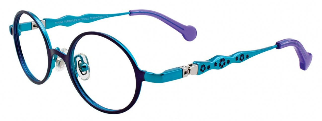 80 - Satin Purple & Turquoise