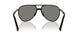 DG008F - Black - Dark Grey Mirror Blue/red