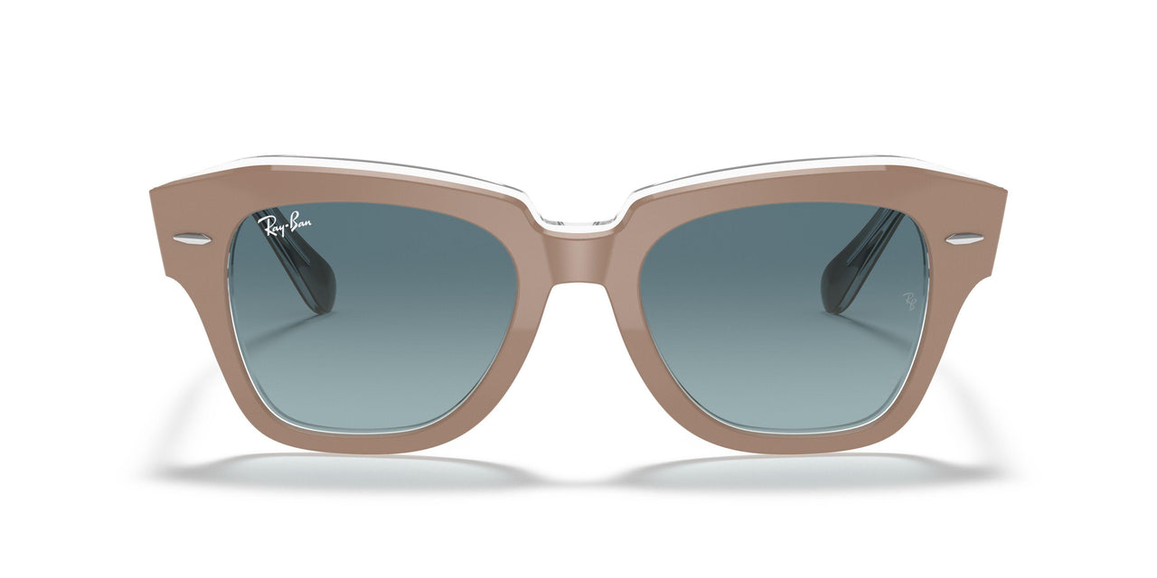 12973M - Beige On Trasparent - Blue Gradient Grey