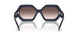 19396I - Navy Beige - Clear Gradient Grey Mirror Silver