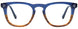 50 - Transparent Blue & Transparent Striped Brown
