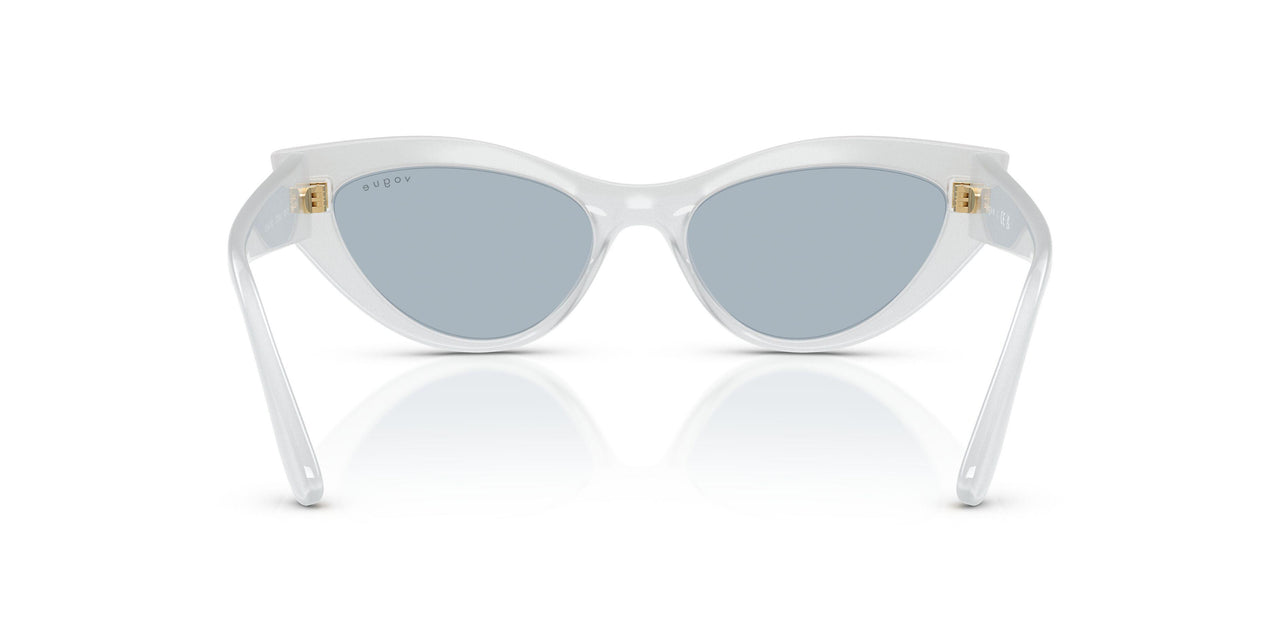 32201U - White - Light Blue Mirror Silver