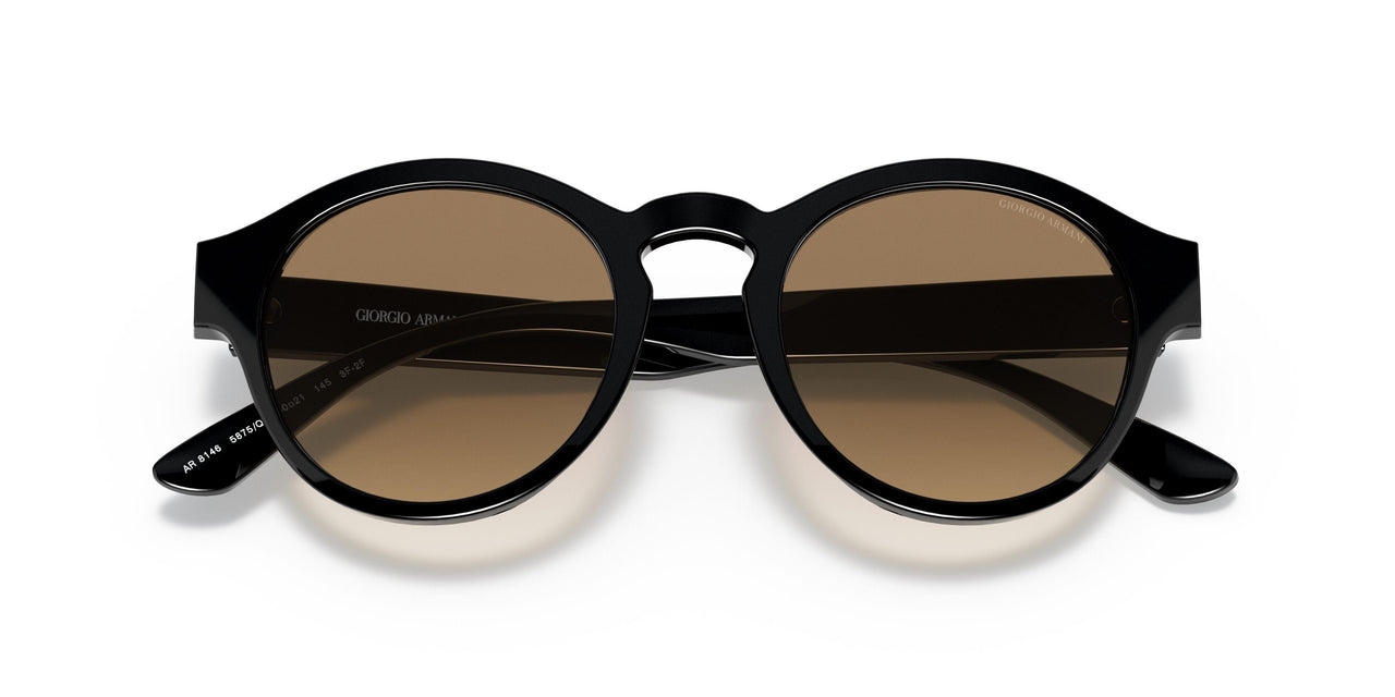5875Q4 - Black - Clear Gradient Brown Photo