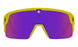 0000157 - Matte Neon Yellow - Happy Bronze with purple Spectra Mirror