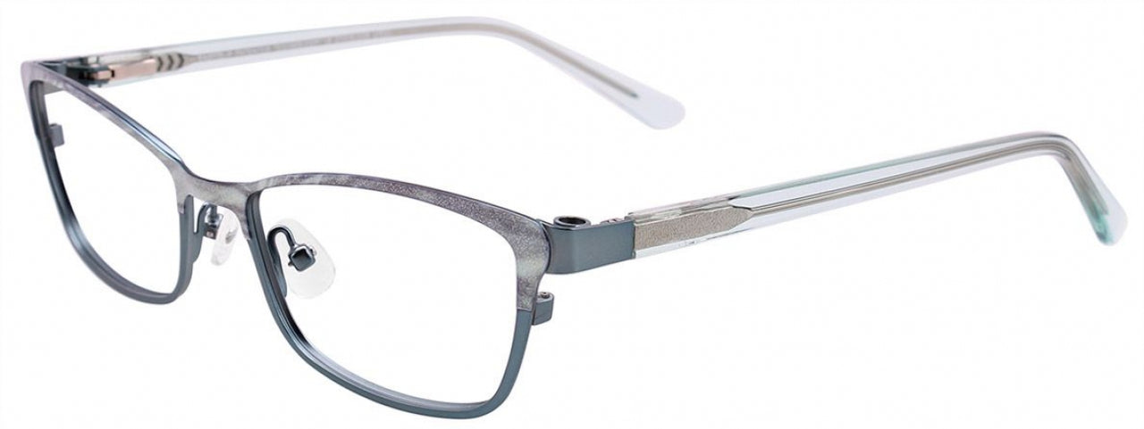 60 - Satin Steel Green / Crystal Light Green