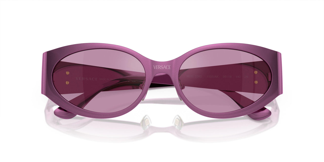 1503AK - Pink - Dark Violet Mirror Silver Int
