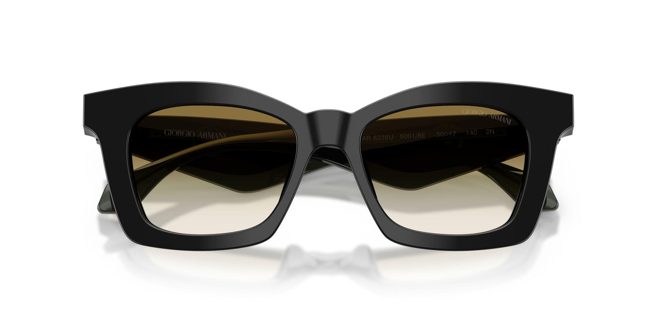 50018E - Black - Clear Gradient Dark Green