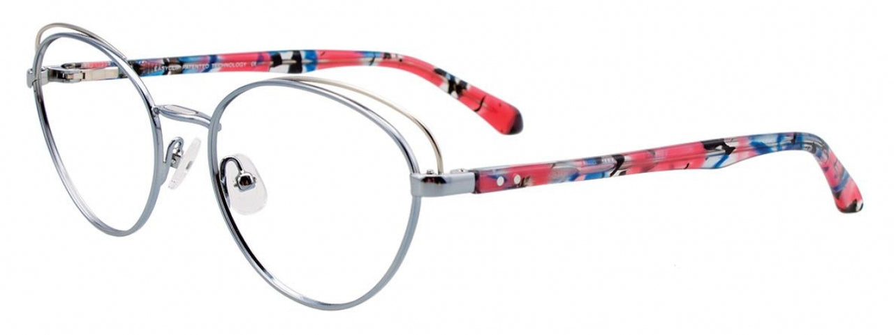 50 - Satin Light Blue & Silver